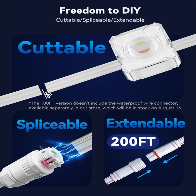 150FT 90LED Smart RGBIC Perman - Smart Home Yellow 评论和价格