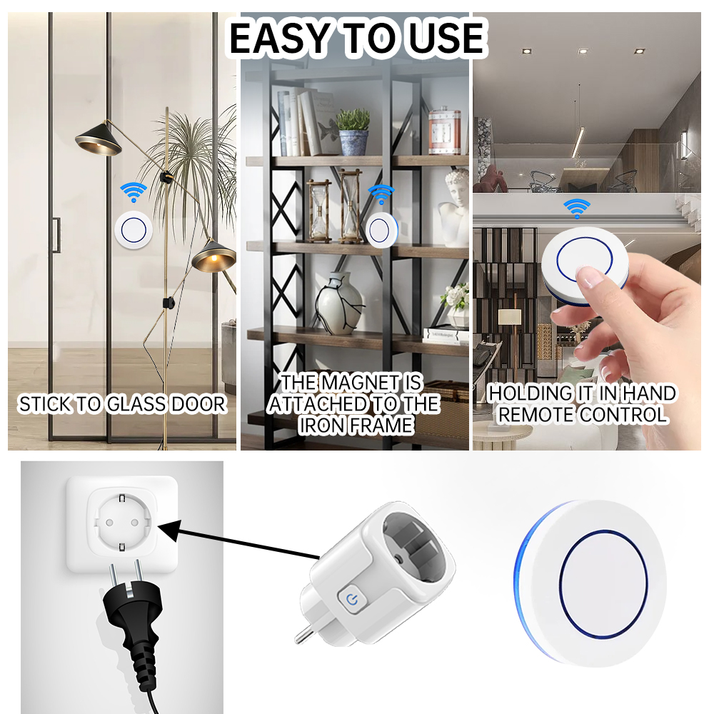 Wireless Socket RF433 Smart Ho - Universal Remote Smart Home 评论和价格