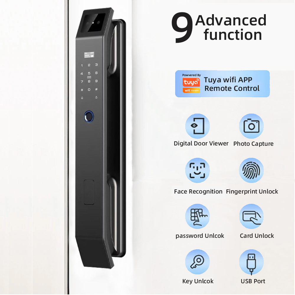RAYKUBE DF14 Tuya WiFi 3D Face - Smart Home Door Lock 评论和价格