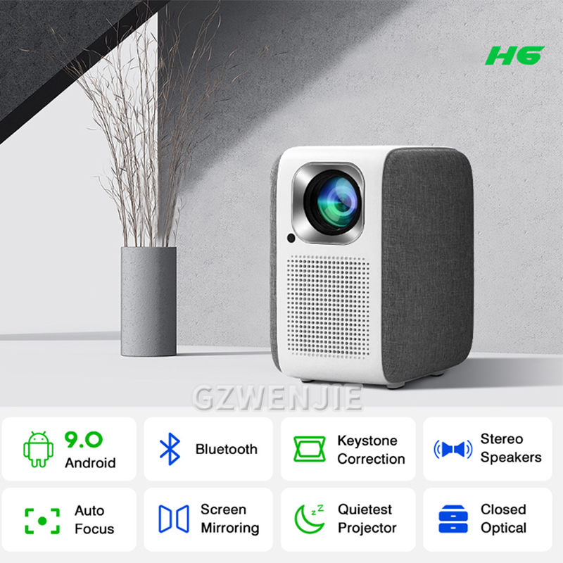 H6 Mini Projector LED 1080P Fu - Smart Home Video 评论和价格