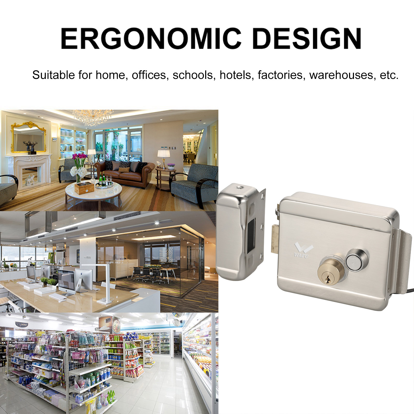 WAFU Smart Electric Gate Door  - Smart Home Door Lock 评论和价格