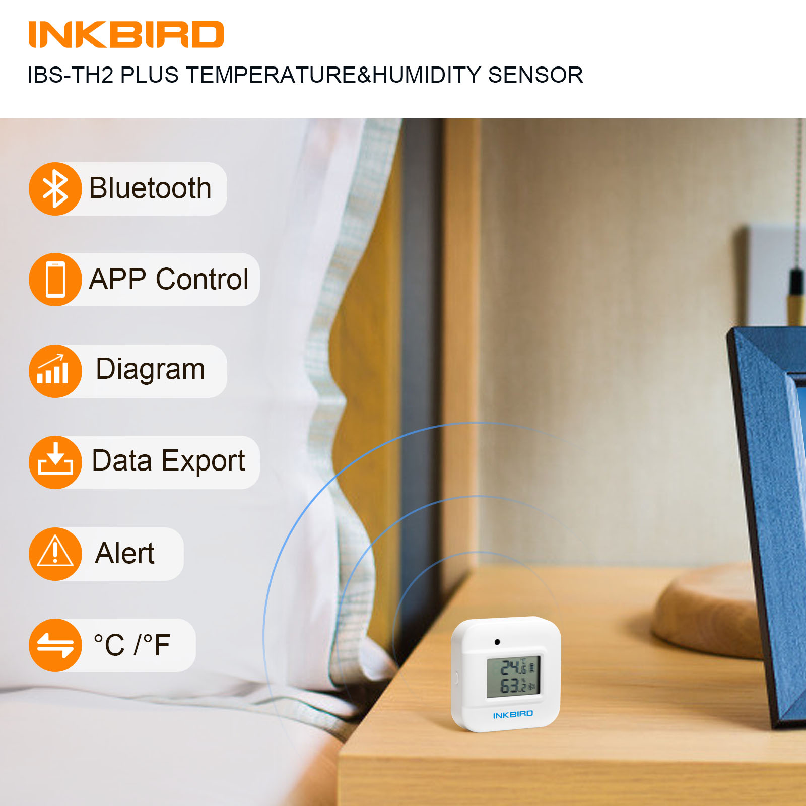 INKBIRD IBS-TH2 Plus Bluetooth - Smart Home Plus 评论和价格