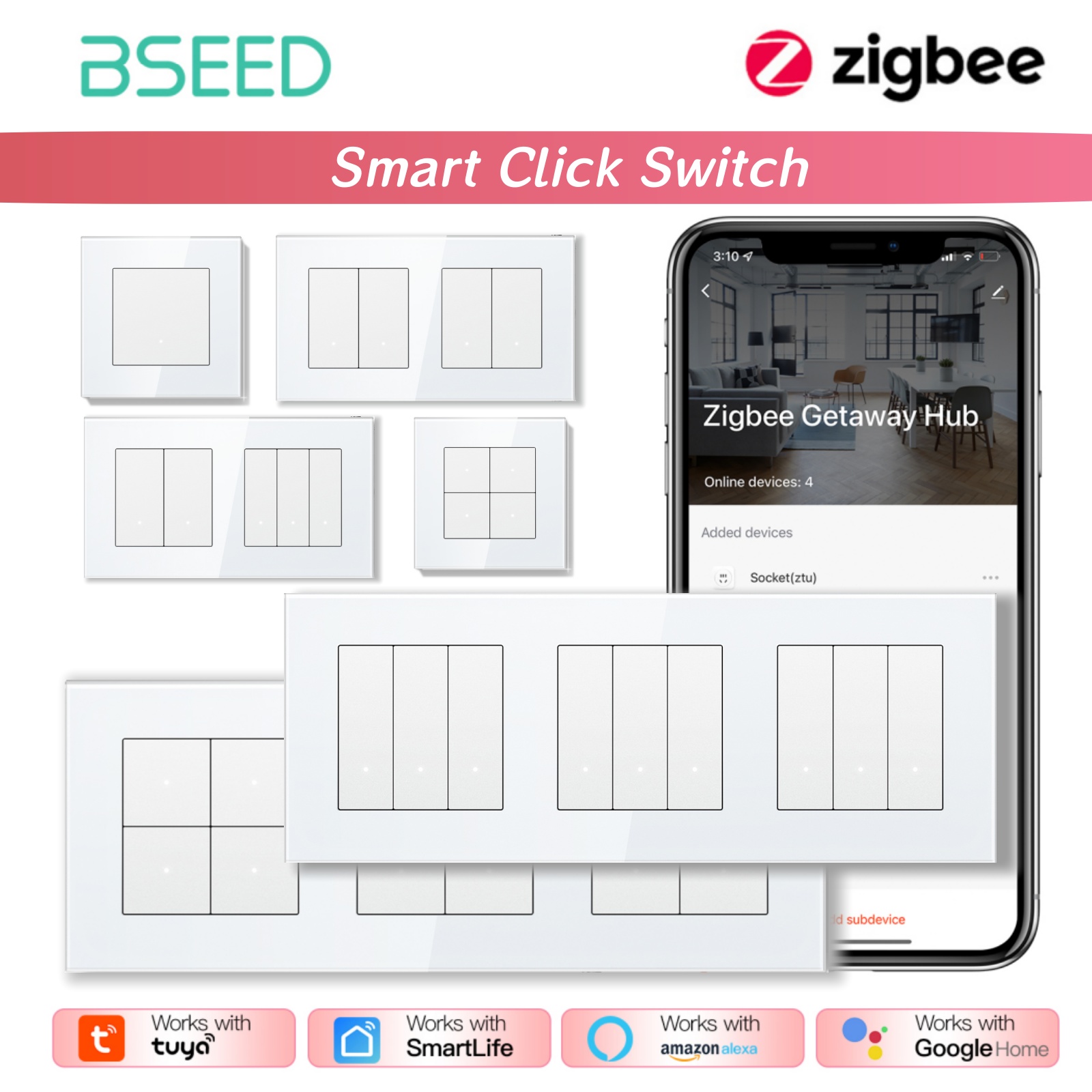 BSEED ZigBee Click Switches Se - Smart Home Yellow 评论和价格